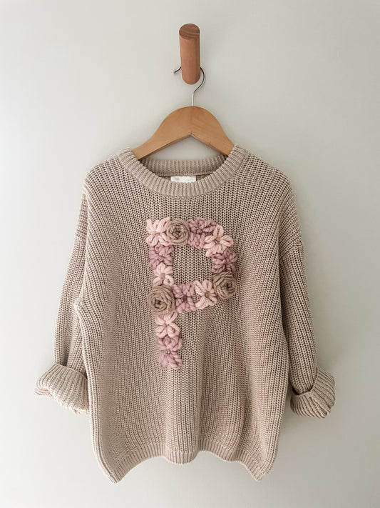 Chunky Floral Initial