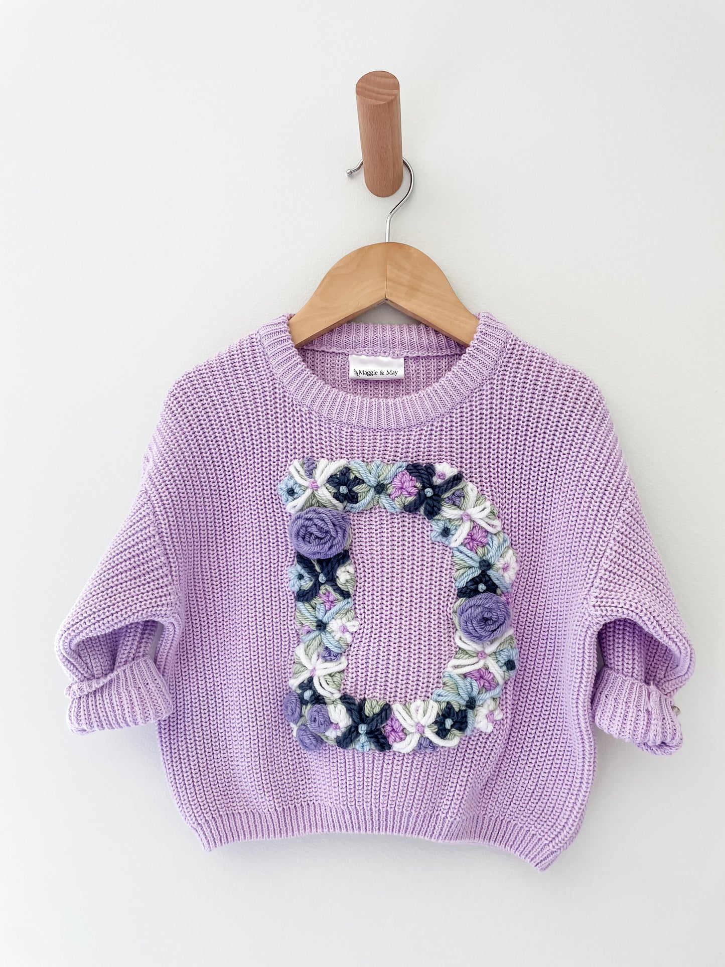 Floral Initial Garden Bed Jumper