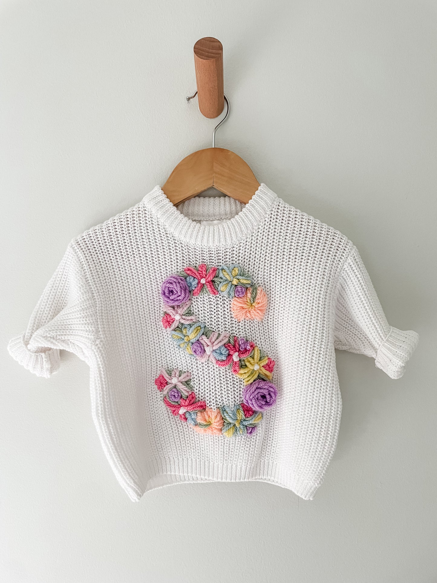 Floral Initial Garden Bed Jumper