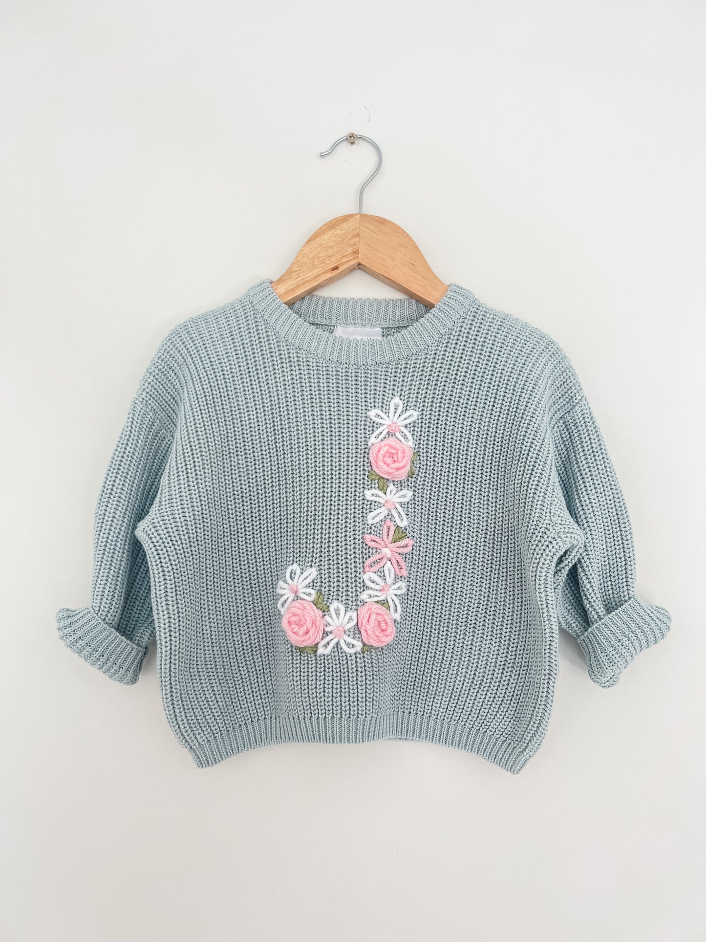 Floral Initial Jumper