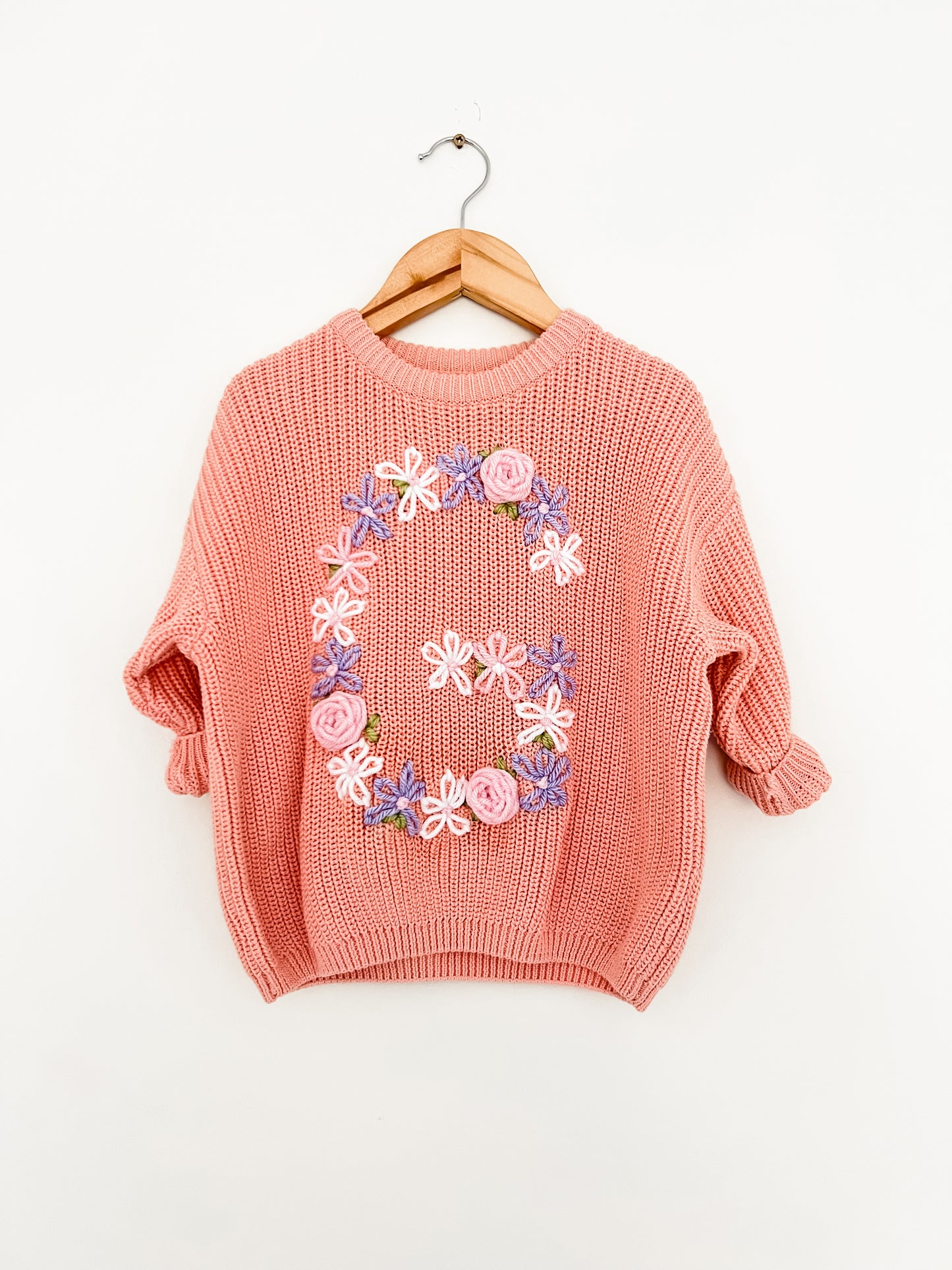 Floral Initial Jumper