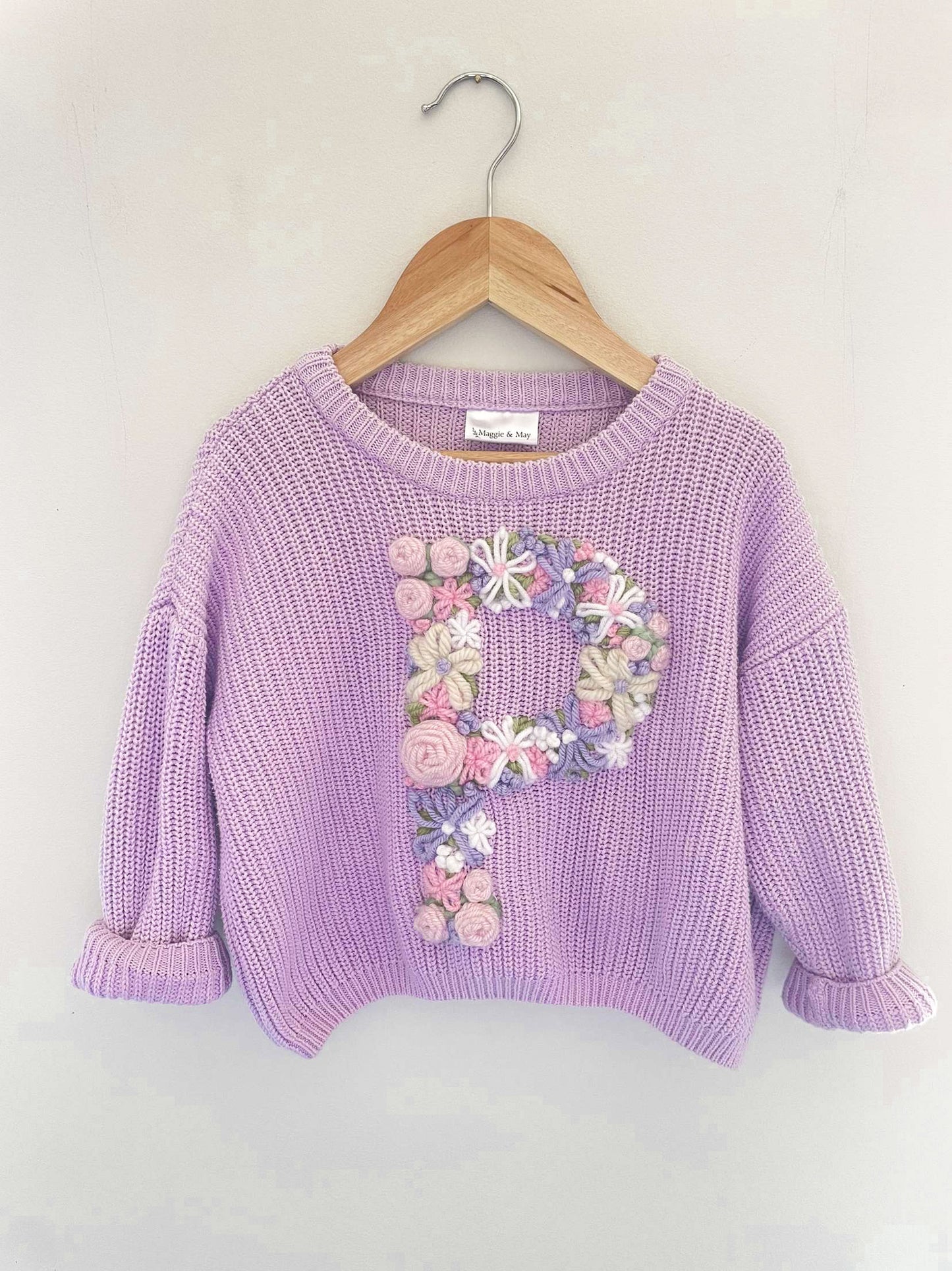 Floral Initial Jumper